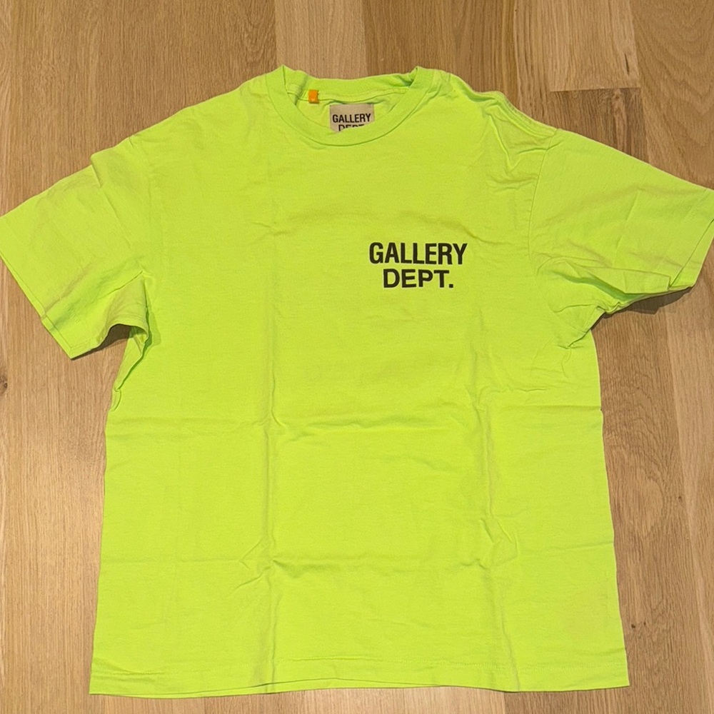 Gallery Dept Neon Green Men's T-Shirt